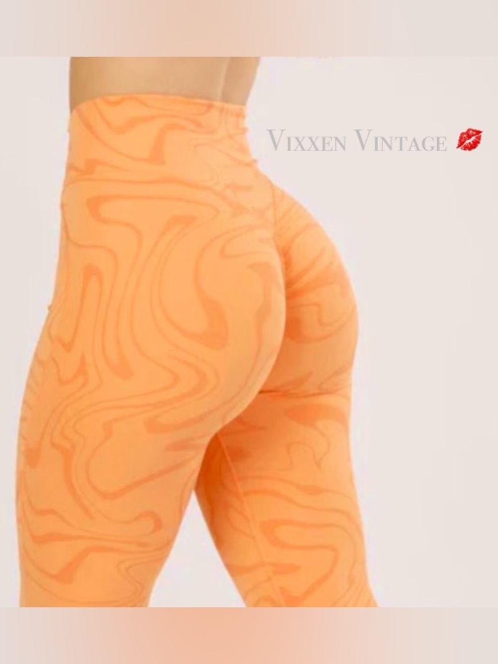 PARAGON RECSTRETCH 'DESB HIGH FLOW SCULPTSEAM PLUS LEGGINGS' IN CREAMSICLE